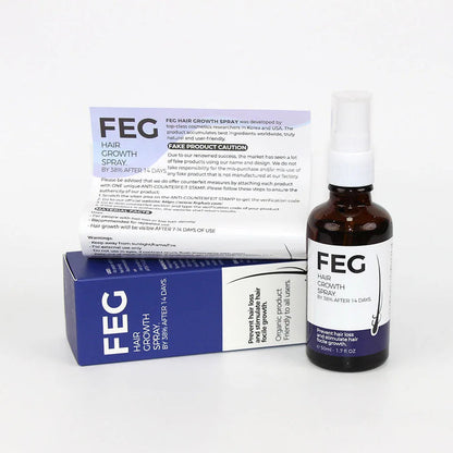 FEG Organic Hair Oil Spray – 38% Thicker Hair in 14 Days