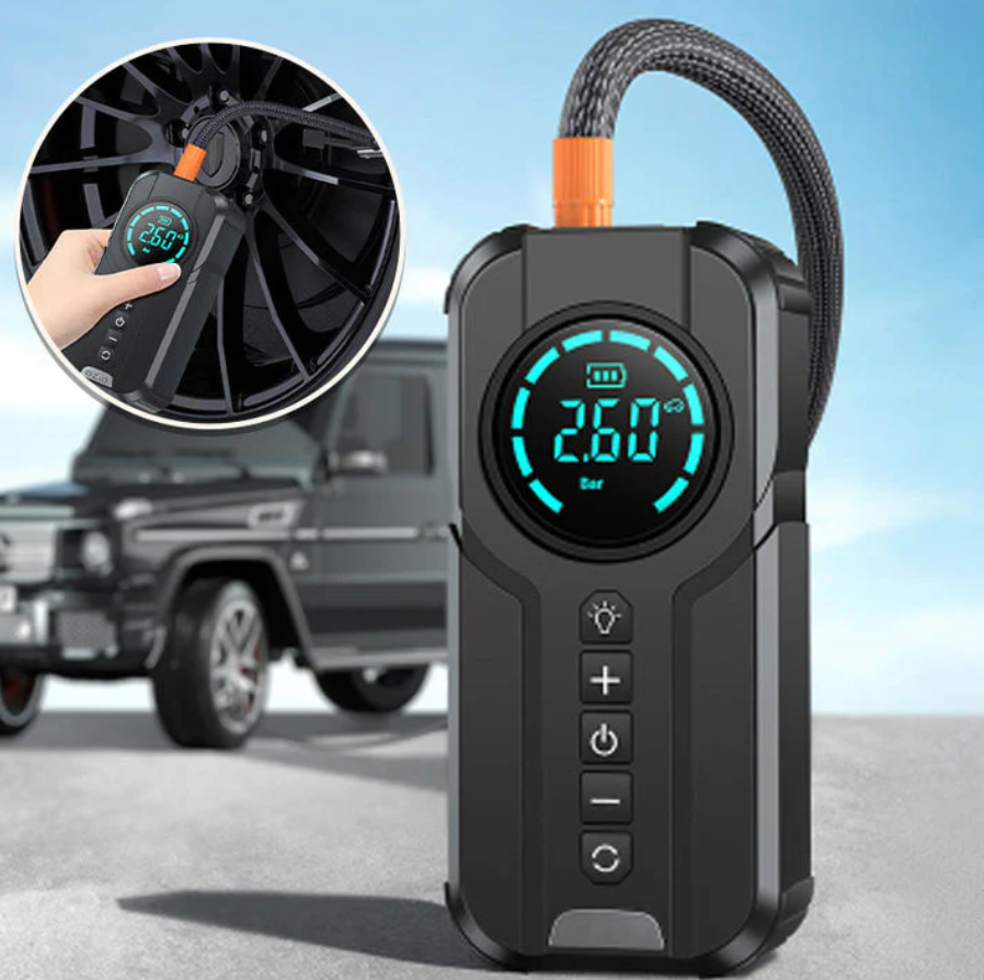 Portable Jump Starter with Air Pump